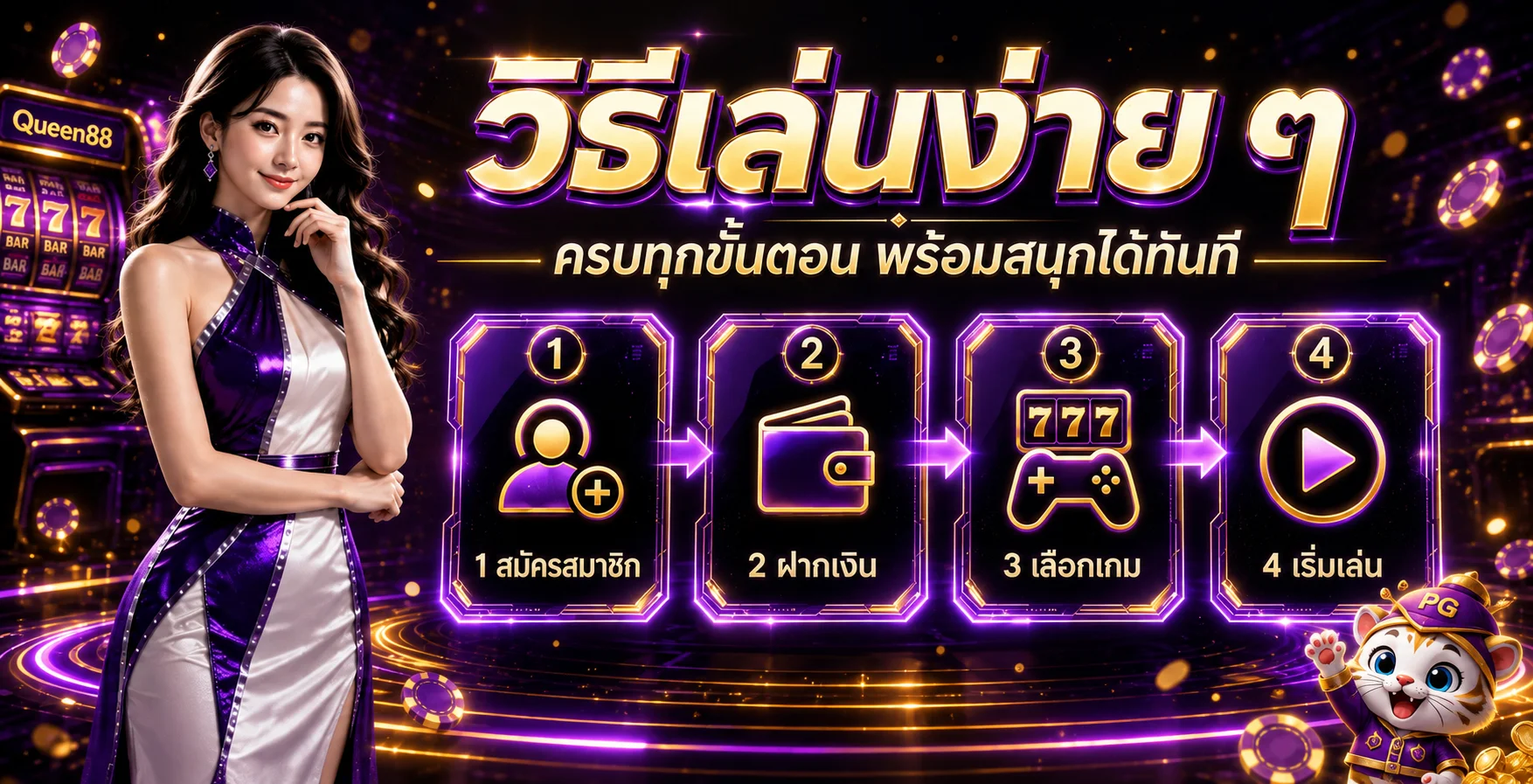 Queen88 สล็อต วิธีเล่น PG Slot สำหรับมือใหม่